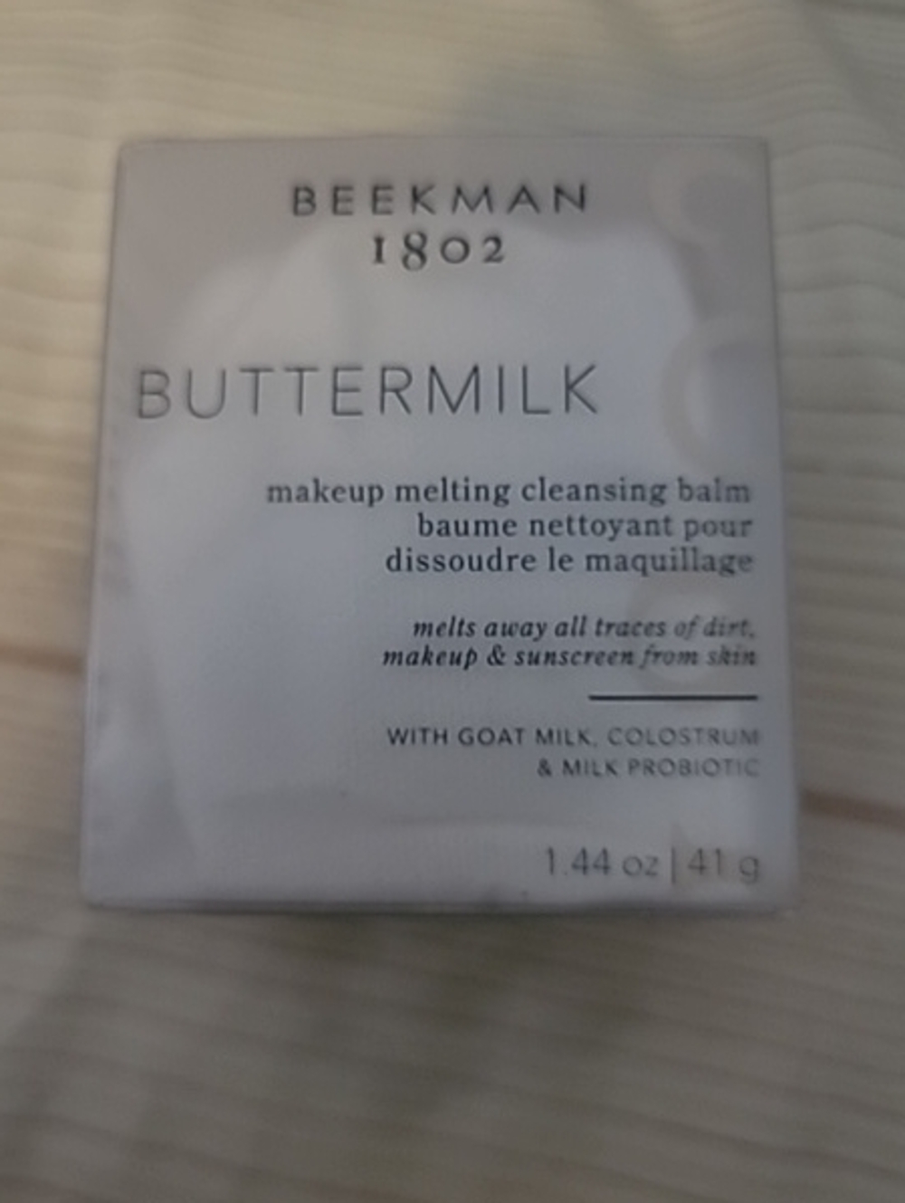 Beekman 1802 Buttermilk Makeup Melting Cleansing Balm - White